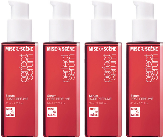 미쟝센 퍼펙트 로즈퍼퓸 헤어 세럼, 80ml, 4개