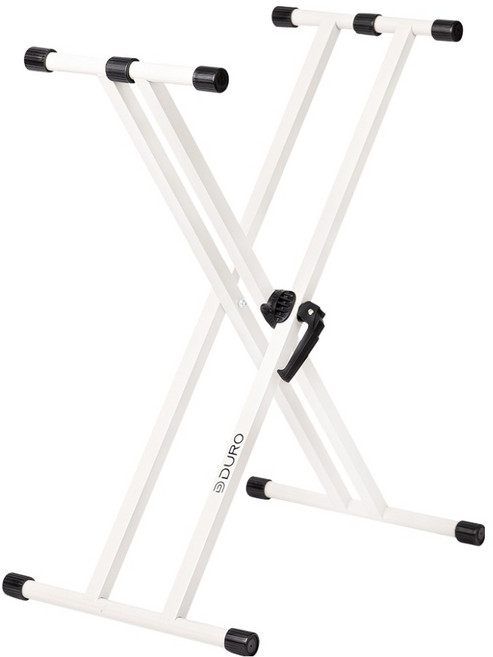 듀로악기 피아노 키보드 스탠드 DKS100, 화이트, 1개