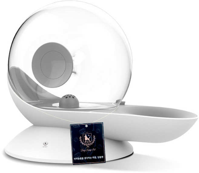 딩동펫 반려동물 달팽이 반자동 급수기, 그레이, 1개