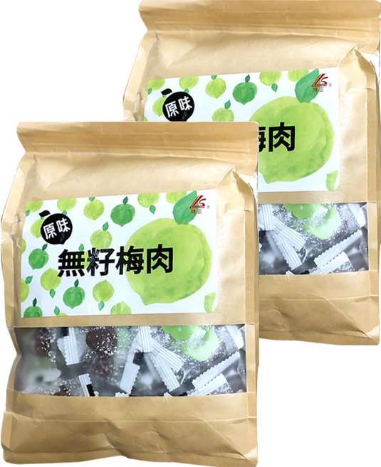 同正 原味無籽梅肉, 500g, 2包