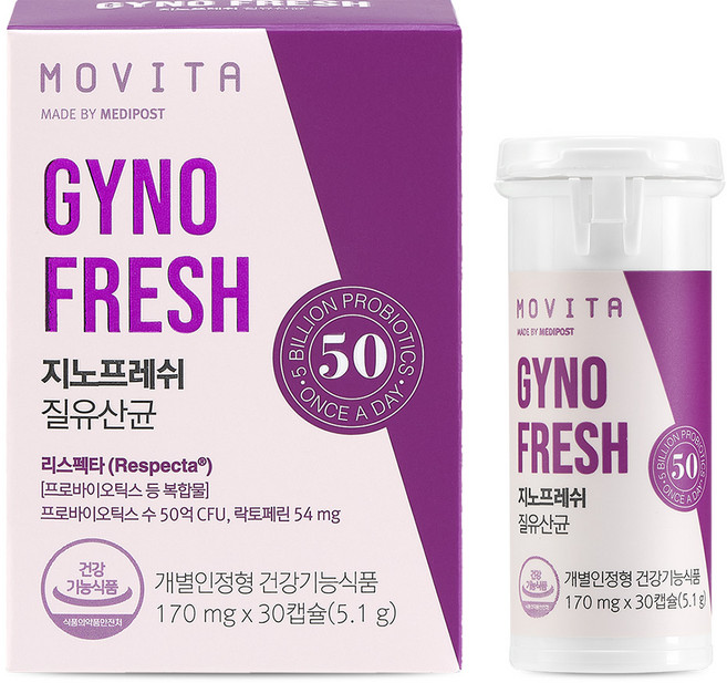 지노프레쉬 질유산균 50억, 30정, 1개