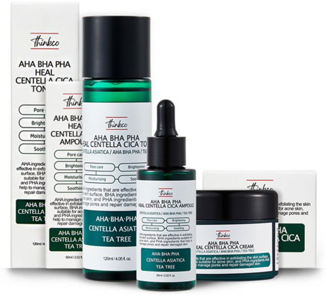 띵코 아하바하파하 힐 센텔라 시카 크림 50ml + 토너 120ml + 앰플 60ml 세트, 1세트