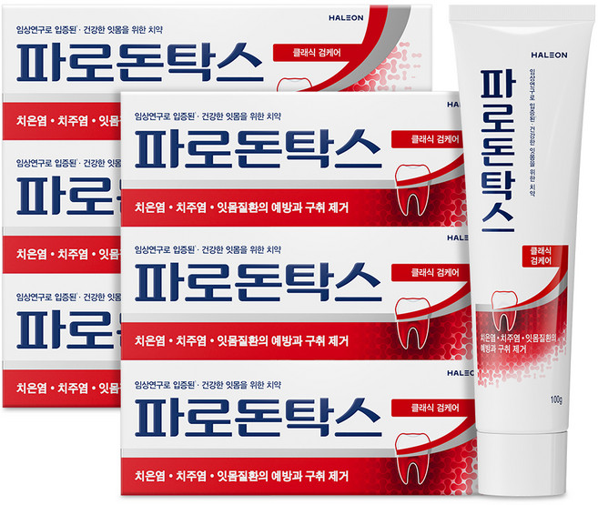 파로돈탁스 클래식 검케어 치약, 100g, 6개