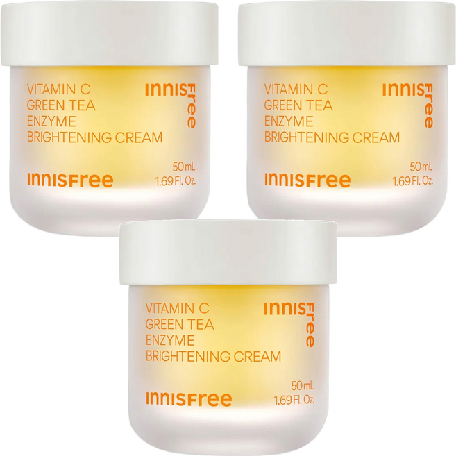 INNISFREE 台灣公司貨 維他命C淨亮淡斑凝霜, 50ml, 3罐
