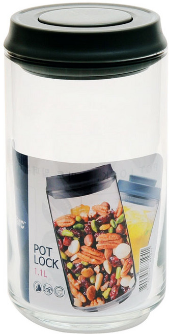 루미낙 진공밀폐 포트락 저장용기, 1100ml, 1개