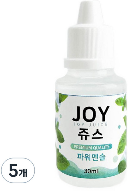 아로마조이 조이쥬스 슬라임 향료 30ml, 5개, 파워멘솔