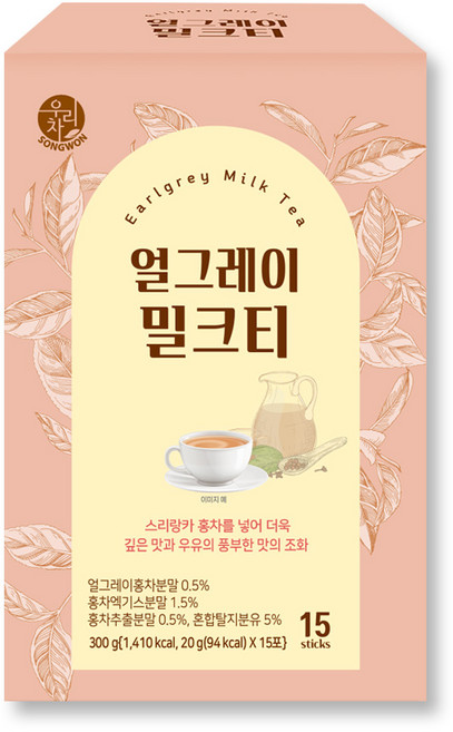 우리차 얼그레이 밀크티, 20g, 15개입, 1개