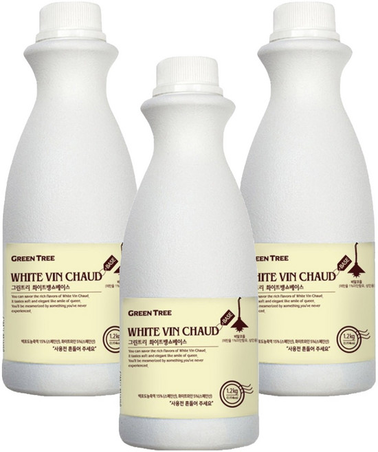 그린트리 화이트뱅쇼 베이스, 1.25kg, 3개