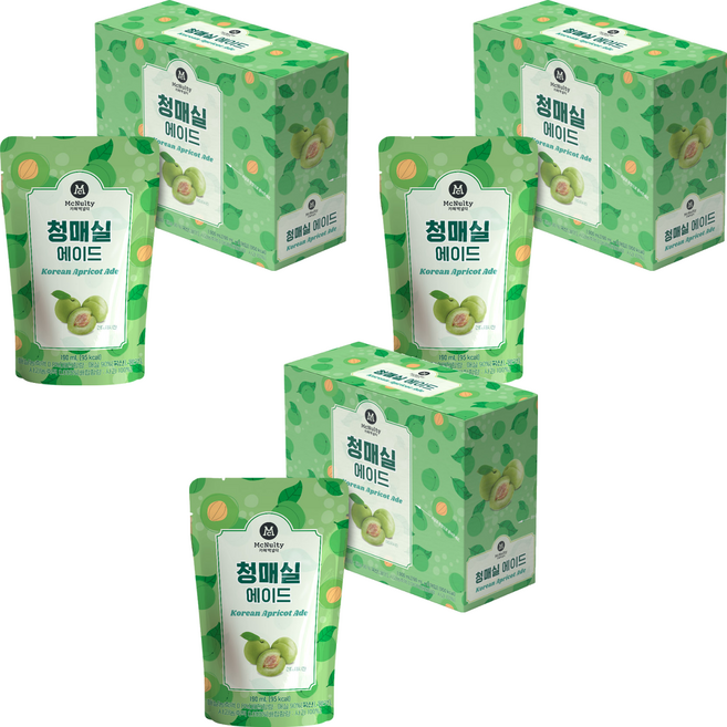 맥널티커피 청매실 에이드, 190ml, 30개