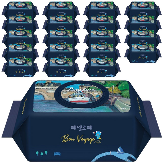 페넬로페 본보야지 세느 아기물티슈 캡형, 85g, 70개입, 20개