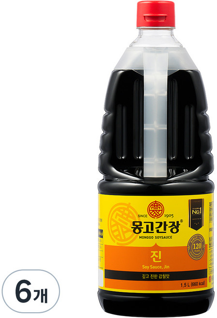 몽고간장 진, 1.5L, 6개