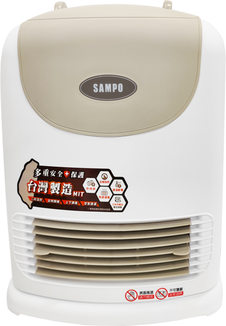 SAMPO 聲寶 電暖器 375 x 325 x 170mm, HX-FJ12P, 白色