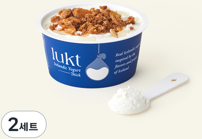 룩트 아이슬란딕 요거트 띠크 100g + 허니스틱 15g + 그래놀라 클러스터 25g, 140g, 2세트