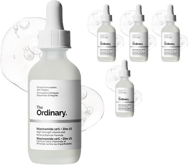 디오디너리 나이아신아마이드 10% + 징크 1% 세럼, 60ml, 5개