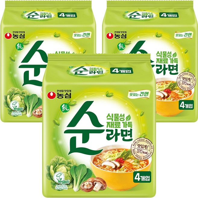 순라면 100g, 12개