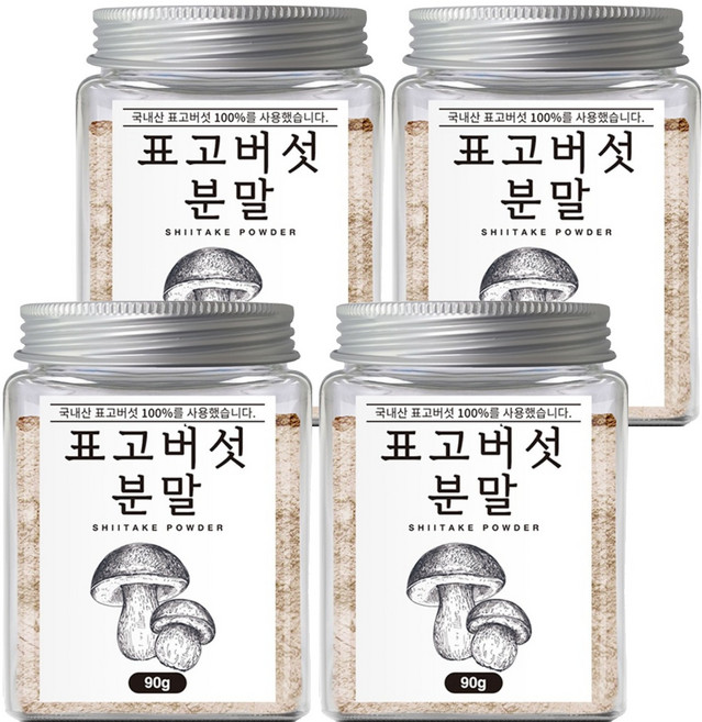 조은약초 표고버섯 분말, 90g, 4개