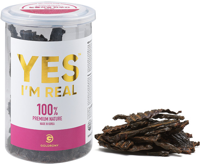 골드로니 강아지 예스아임리얼 프리미엄 저온건조 간식, 한우간, 160g, 1개