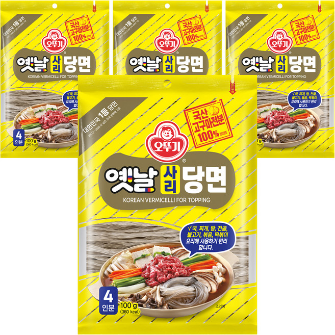 오뚜기옛날 사리 당면, 100g, 4개