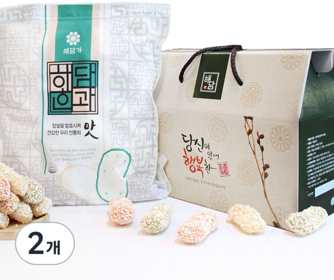 해담한과 해담유과 선물세트, 500g, 2세트