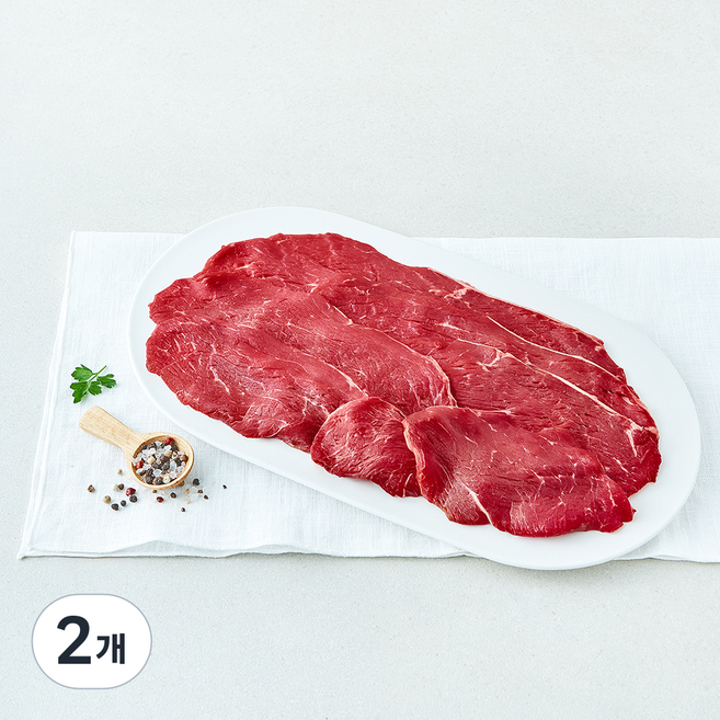 미트엔조이 미국산 앞다리 불고기용 (냉장), 2개, 300g