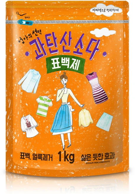 엄마의선택 과탄산소다 표백제, 1kg, 1개 - 쿠팡