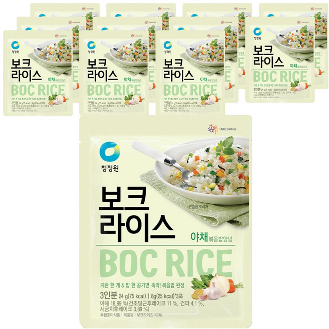 청정원 보크라이스 야채, 24g, 12개