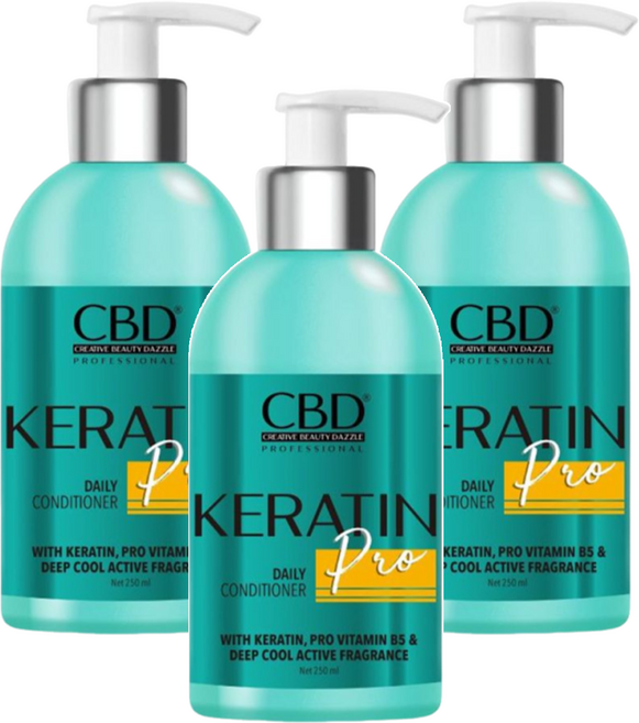 峇里島 CBD 角蛋白修護護髮素, 250ml, 3瓶