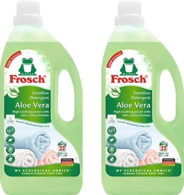 프로쉬 알로에베라 액상 세탁세제 본품, 1.5L, 2개