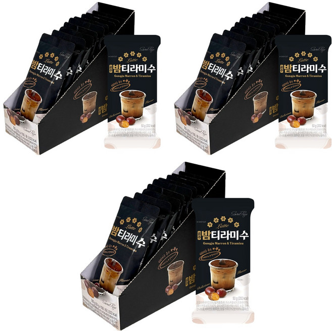 스위트페이지 공주밤 티라미수 파우더, 3개, 10개입, 50g