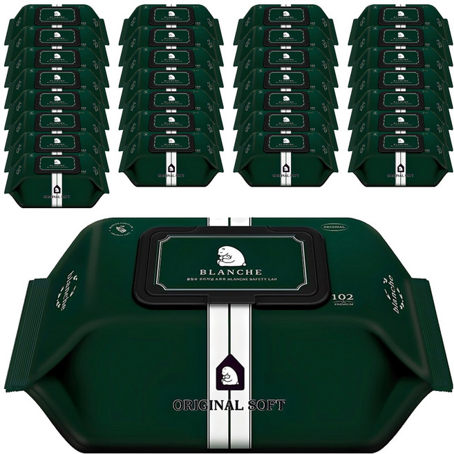 블랑슈 오리지널 소프트 유아물티슈 캡형, 55g, 102개입, 60개