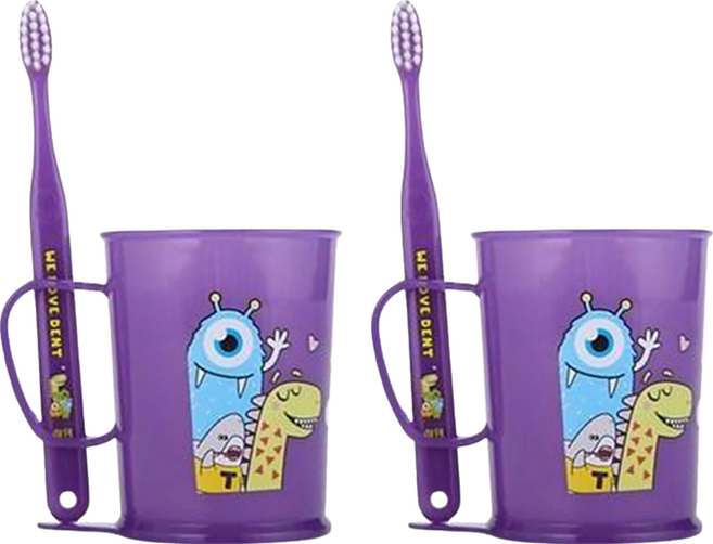 위덴 주니어 변덕쟁이 양치컵 세트 바이올렛, 2세트