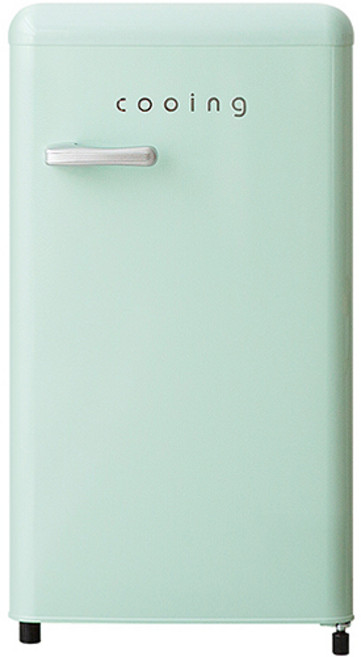 쿠잉전자 레트로 미니 85L 1도어 냉장고, 파스텔민트, REF-90CNM