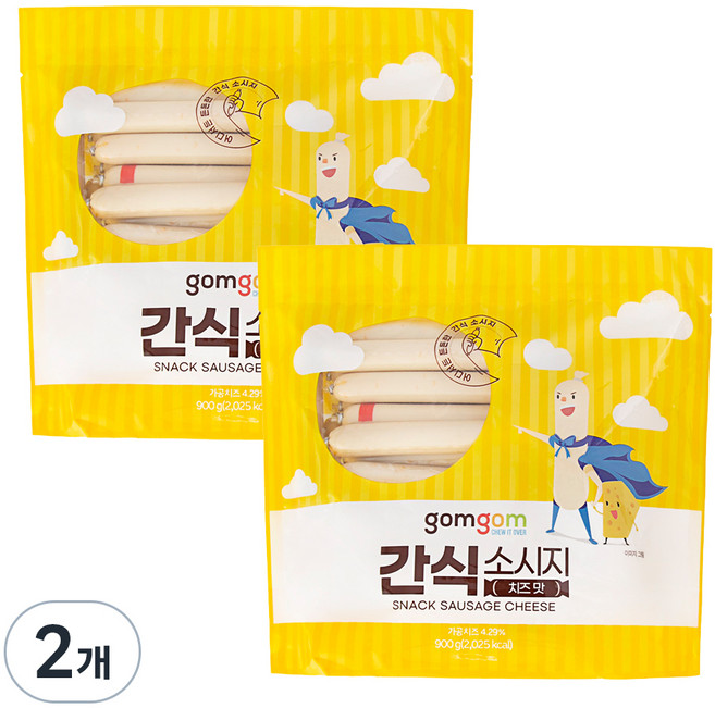 곰곰 간식 소시지 치즈맛, 900g, 2개