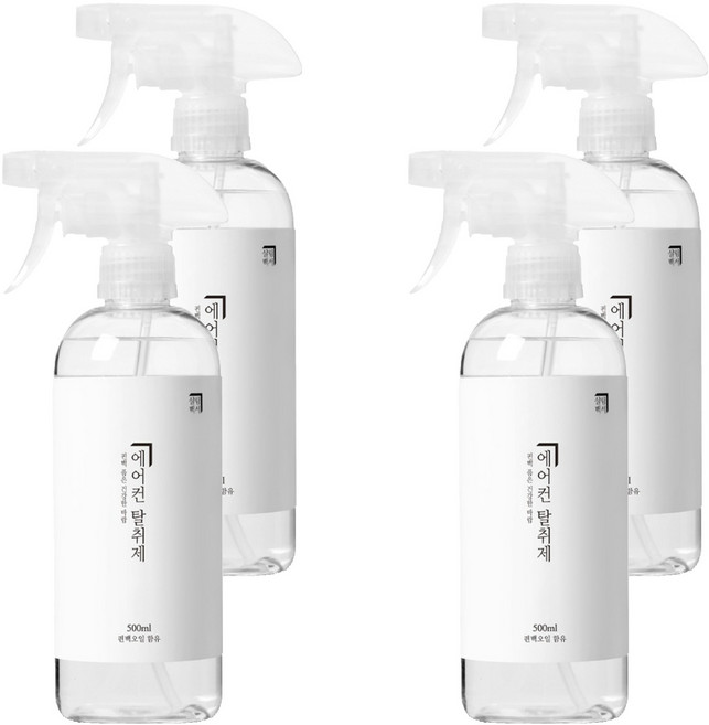 살림백서 에어컨 탈취제, 500ml, 4개