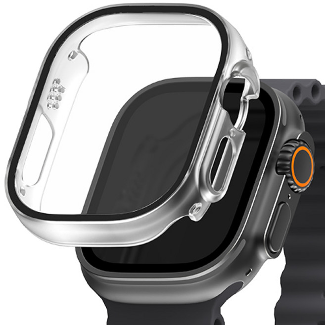 신지모루 9H 풀커버 일체형 SF코팅 강화유리 액정보호 케이스, 매트 클리어, 1개