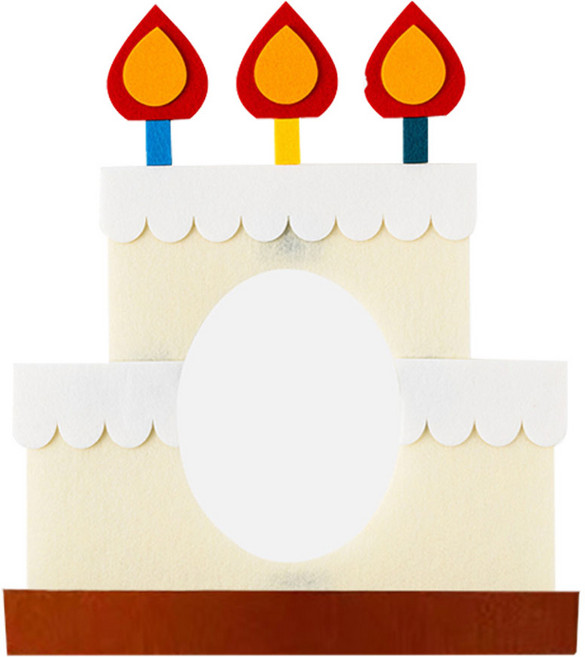 미미파티 인싸 생일 파티 가면 머리띠 소품, 케이크, 1개