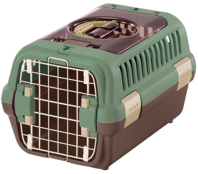 Richell 利其爾 外出上掀運輸提籠, 抹茶綠, 1個