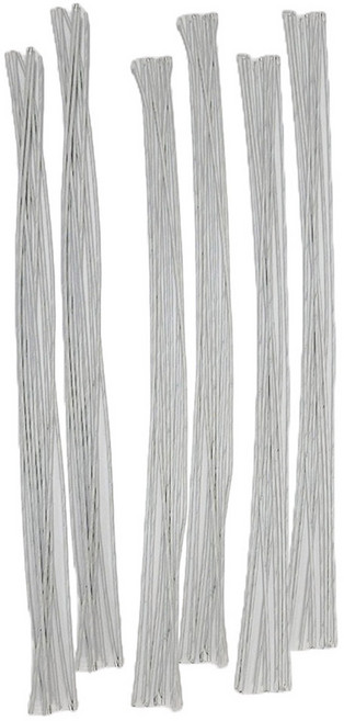 마다꾸미 꽃 공예 지 철사 28호 60p, 흰색(철사), 1세트