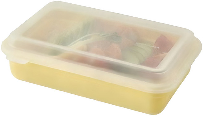 락앤락 DosiLock 밀프렙 1단 도시락통 600ml, 옐로우, 1개