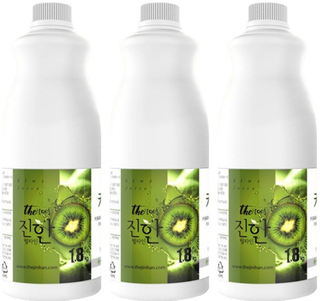 웰파인 더진한 키위 농축액, 1.8kg, 3개