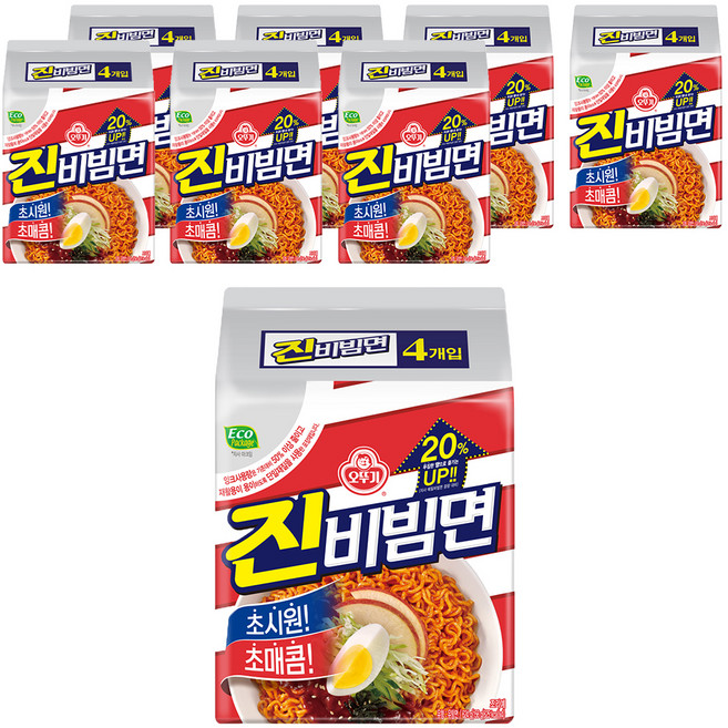 오뚜기 진비빔면 156g, 32개