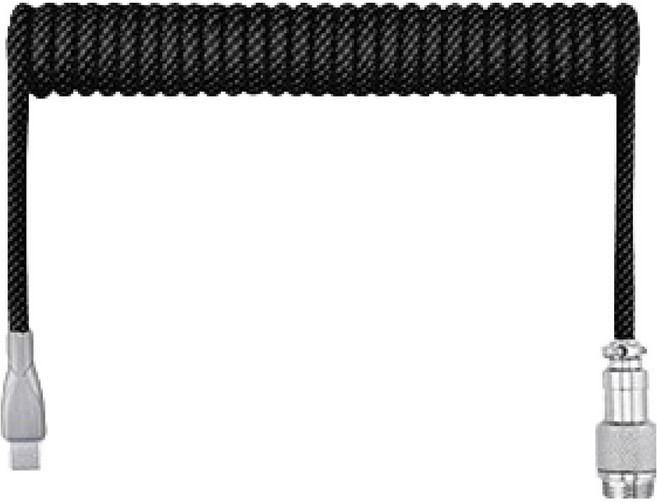 벤토사 루나픽스 8K 코일형 C타입 키보드 항공 케이블 블랙, 1개, 1.5m