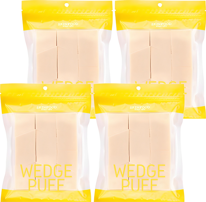스킨푸드 웨지 퍼프 대용량, 4개