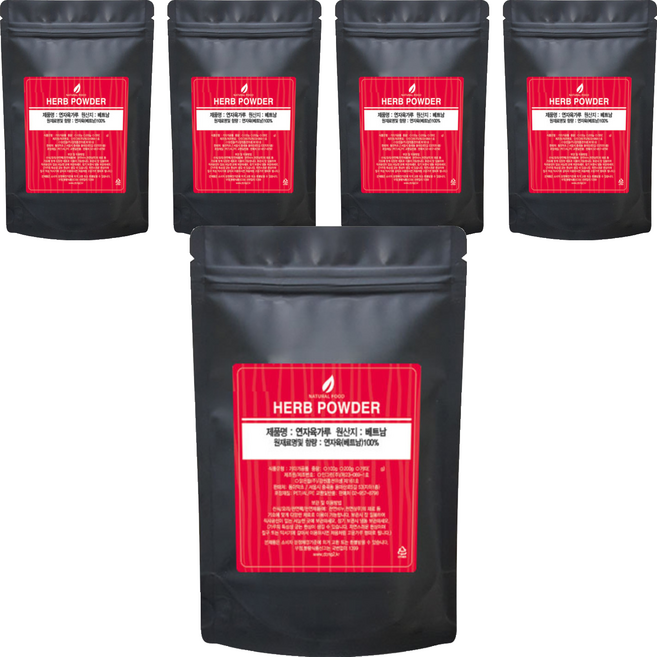 동이약초 연자육가루, 5개, 100g