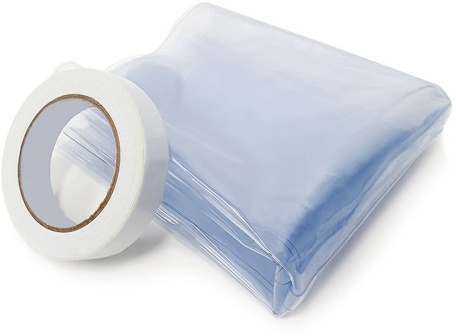 쾌청 pvc 두꺼운 0.5mm 방풍비닐 + 양면테이프 세트, 1개