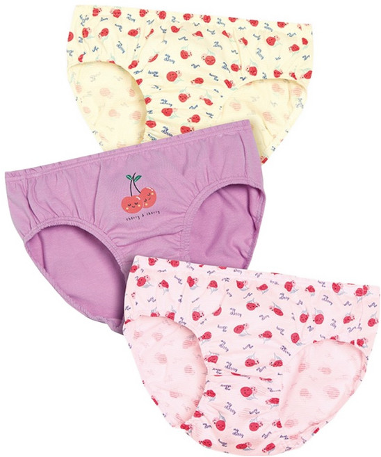 크리켓 트라이 여아용 삼각 팬티 3종 세트 CGPDG13