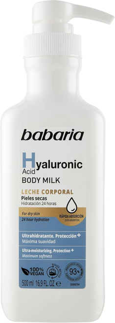 babaria 玻尿酸身體乳, 500ml, 1瓶