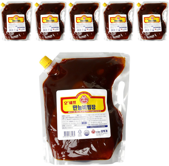 오뚜기 오쉐프 만능비빔장, 6개, 2kg