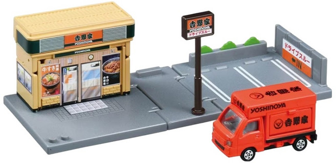 TOMICA 新城鎮 吉野家 附小車 3歲以上, 吉野家 紅色, 1個