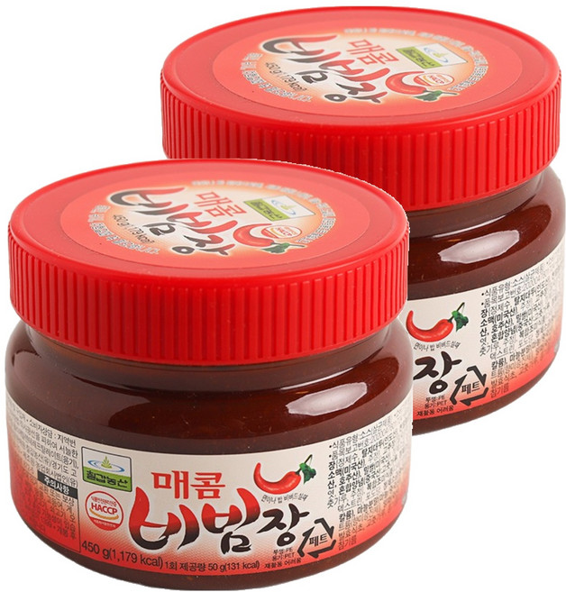 칠갑농산 매콤 비빔장, 450g, 2개
